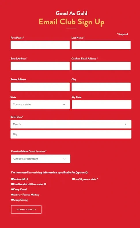 Golden-Corral-Good-as-Gold-Club-Sign-Up-form